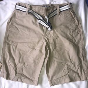 Express khaki shorts.